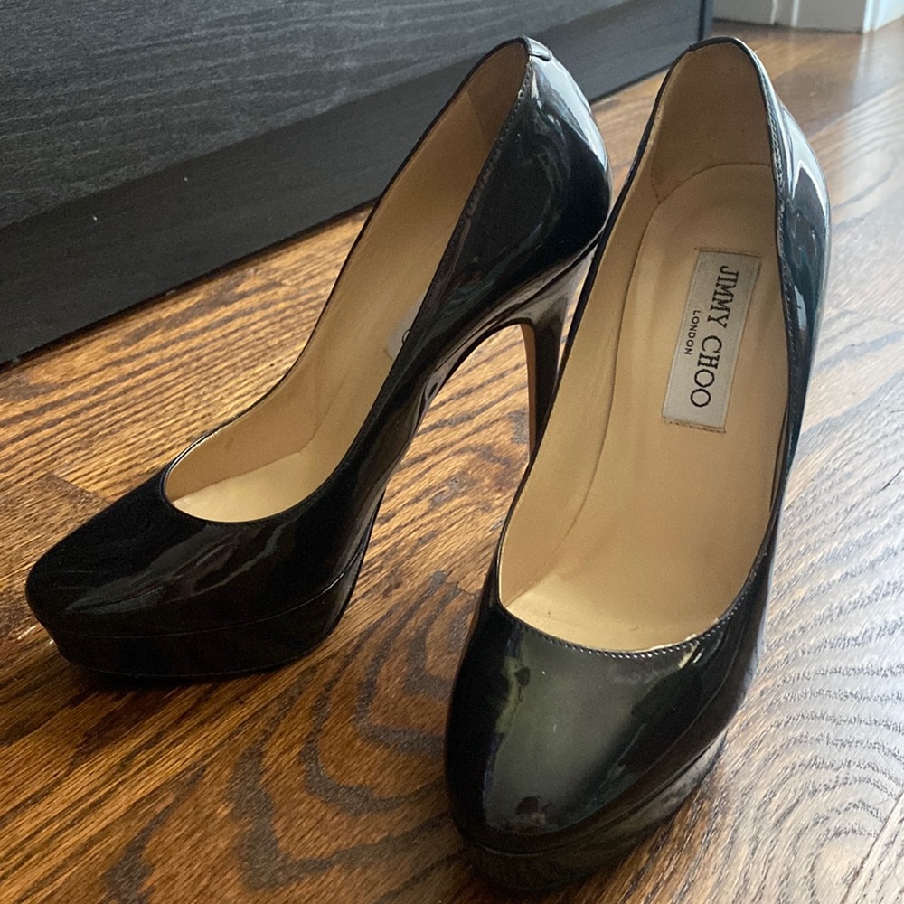 Jimmy Choo pumps.